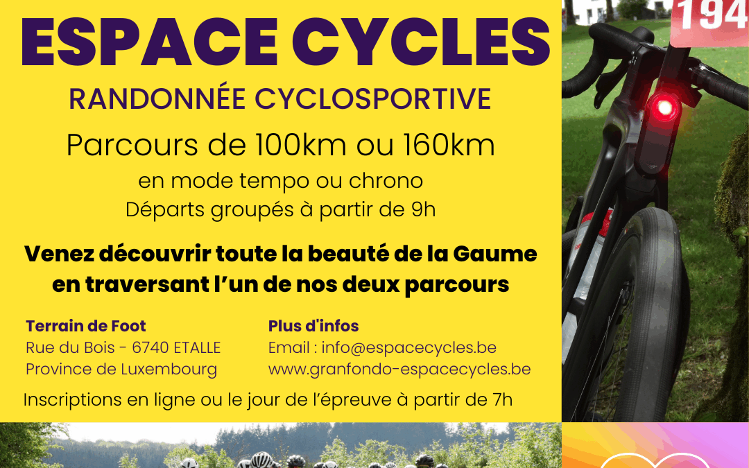 GRANFONDO ESPACE CYCLES & le Télévie